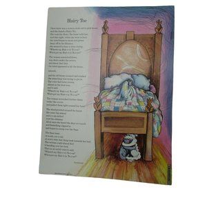 Hairy Toe Poster Anonymous 30268 Poetry VNTG